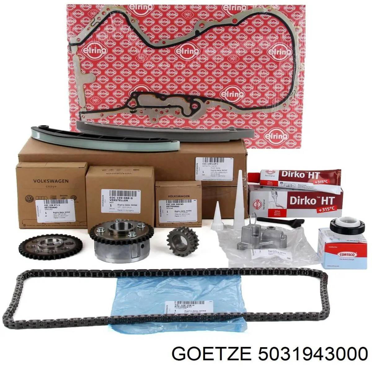 Anillo retén, cigüeñal frontal Seat Altea 5P1