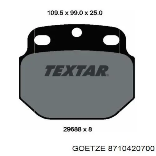 87-104207-00 Goetze pistón completo para 1 cilindro, cota de reparación + 0,50 mm