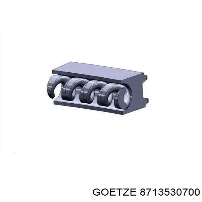 87-135307-00 Goetze pistón completo para 1 cilindro, cota de reparación + 0,50 mm