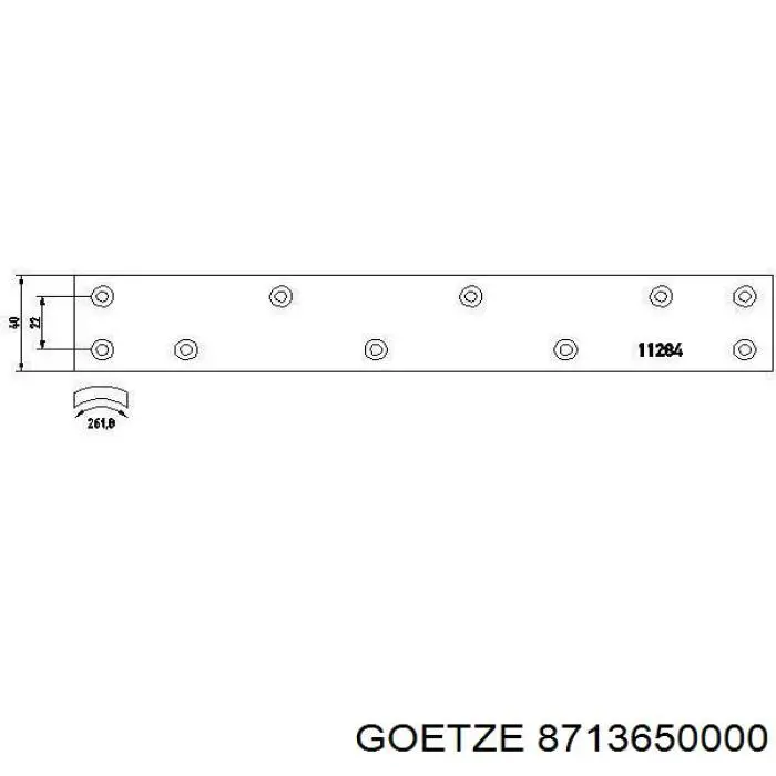 8713650000 Goetze pistón completo para 1 cilindro, std