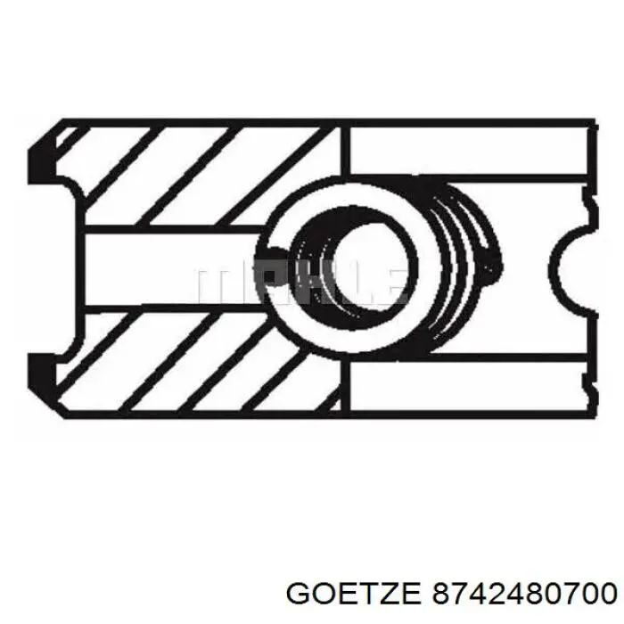 Pistón completo para 1 cilindro, cota de reparación + 0,50 mm Hyundai I30 (GDH)