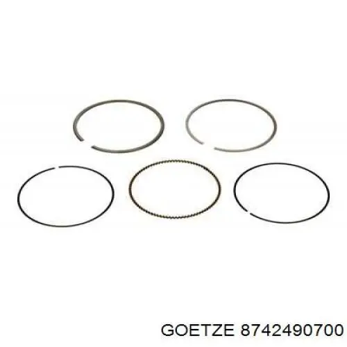 021PI00125002 Mahle Original Pistón completo para 1 cilindro, segunda reparación (+0,50 mm)