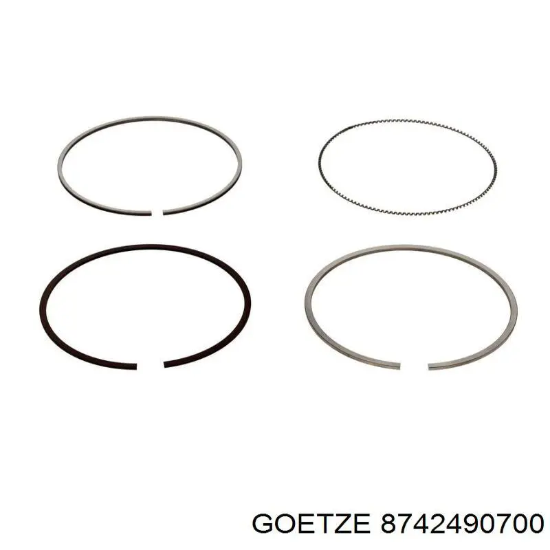 87-424907-00 Goetze pistón completo para 1 cilindro, cota de reparación + 0,50 mm