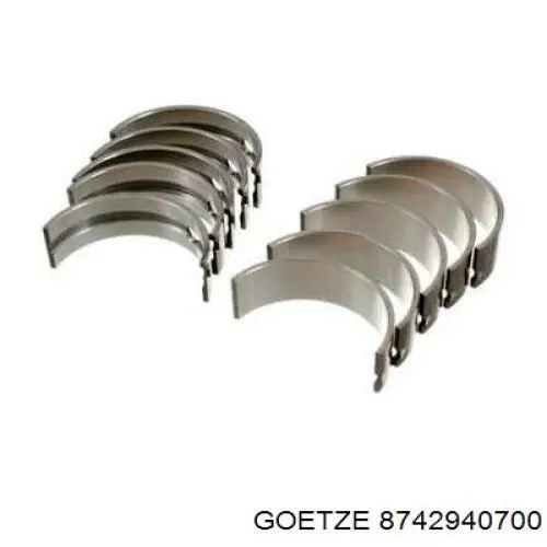 87-429407-00 Goetze pistón completo para 1 cilindro, cota de reparación + 0,50 mm