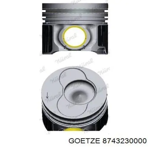Pistón completo para 1 cilindro, STD VAG 03L107065AD