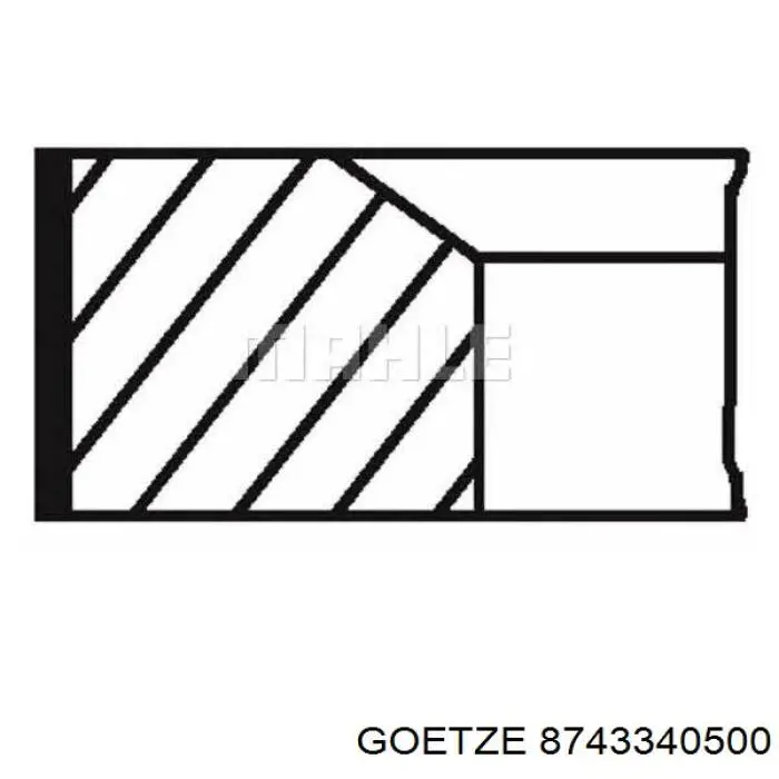 87-433405-00 Goetze pistón completo para 1 cilindro, cota de reparación + 0,25 mm