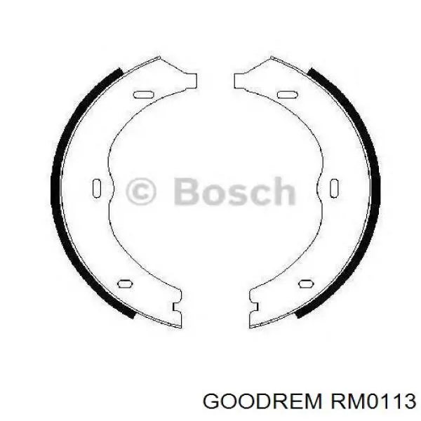 RM0113 Goodrem juego de zapatas de frenos, freno de estacionamiento
