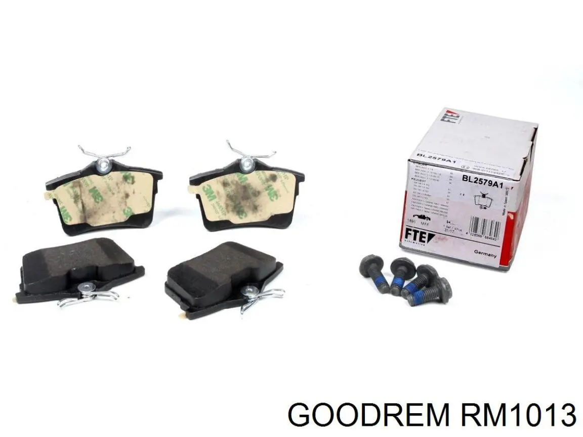 RM1013 Goodrem Pastillas freno traseras