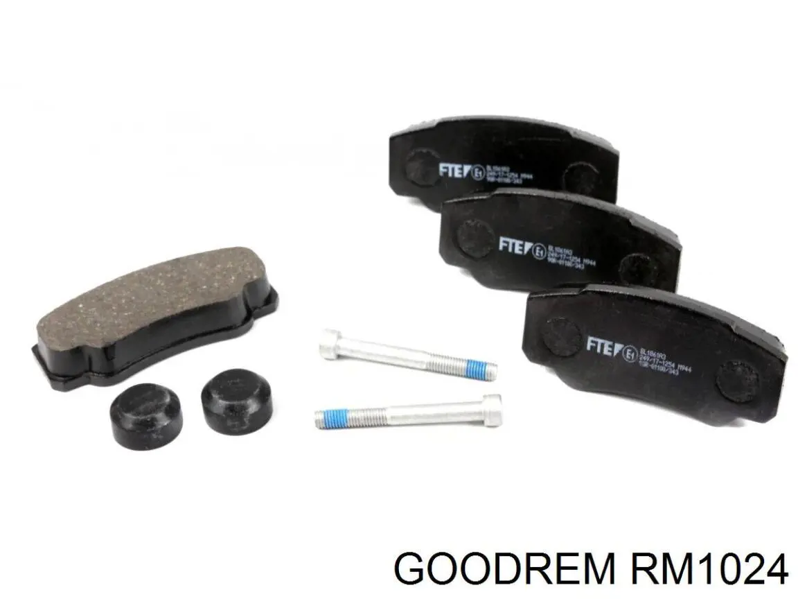 RM1024 Goodrem pastillas de freno traseras