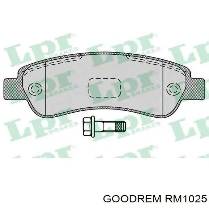 Pastillas de freno traseras RM1025 Goodrem