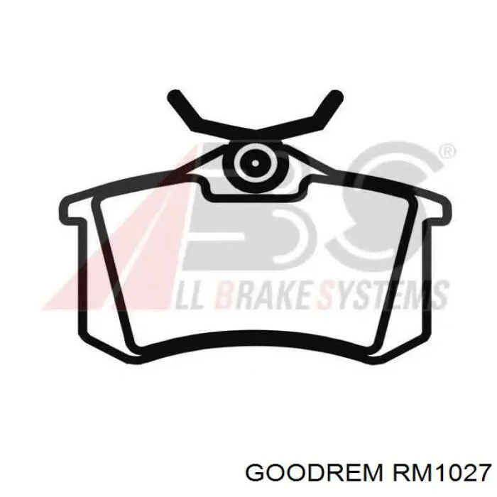 RM1027 Goodrem pastillas de freno traseras