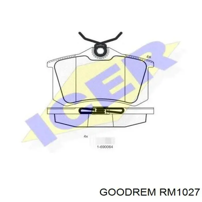 Comprar RM1027 Goodrem Pastillas de freno traseras