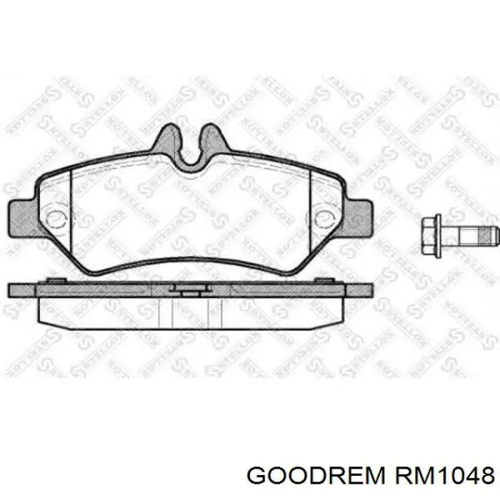 RM1048 Goodrem pastillas de freno traseras