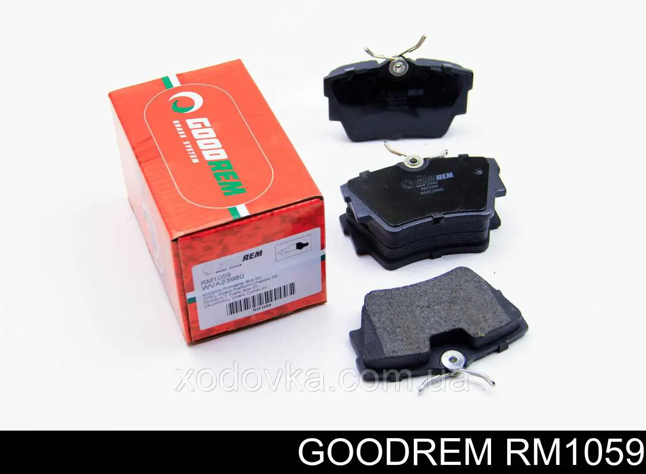 RM1059 Goodrem pastillas de freno traseras