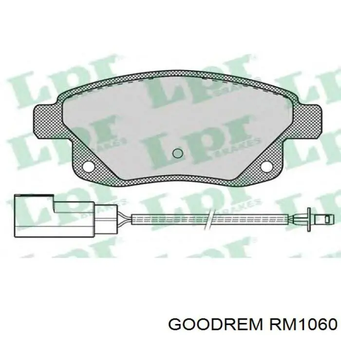 RM1060 Goodrem pastillas de freno traseras