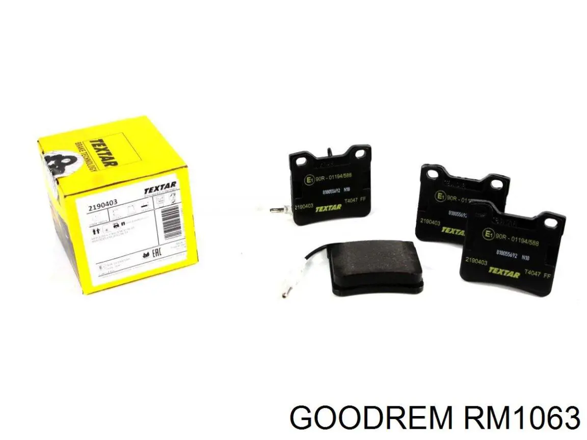 Comprar RM1063 Goodrem Pastillas de freno traseras