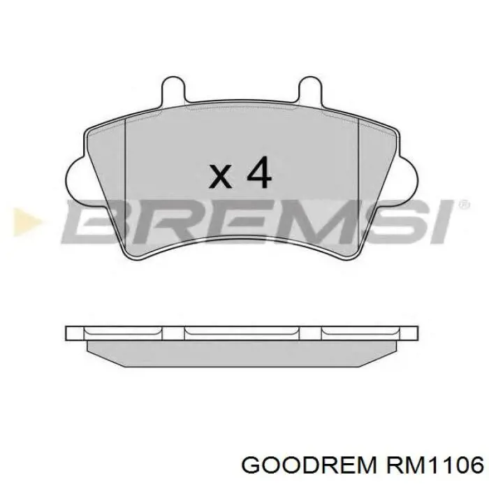 RM1106 Goodrem Pastillas delanteras