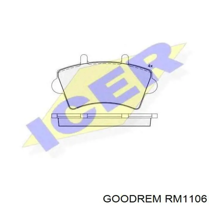 Pastillas freno delanteras Goodrem RM1106 precio, desde 24,41 EUR
