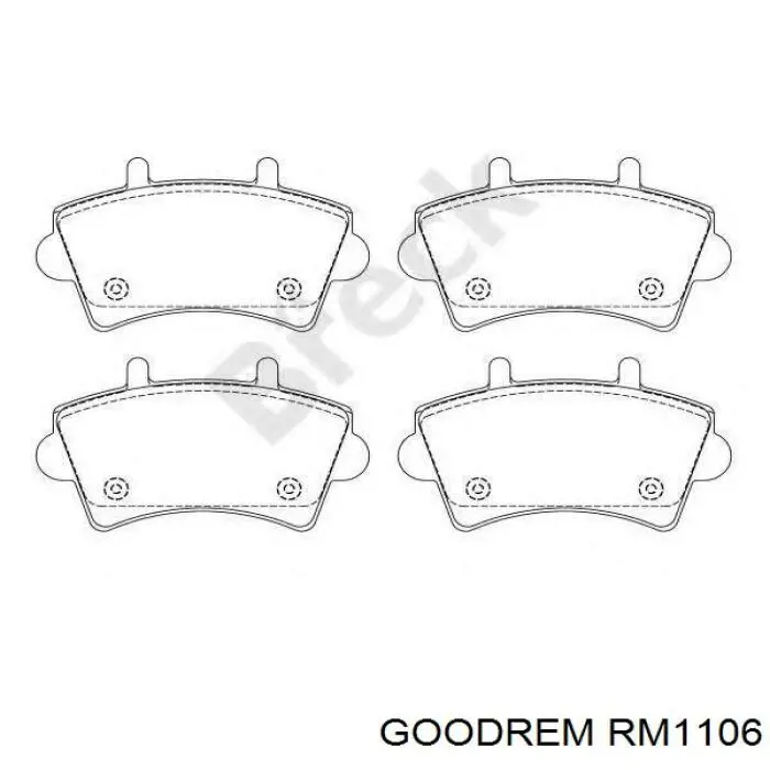 Pastillas de freno RM1106 Goodrem