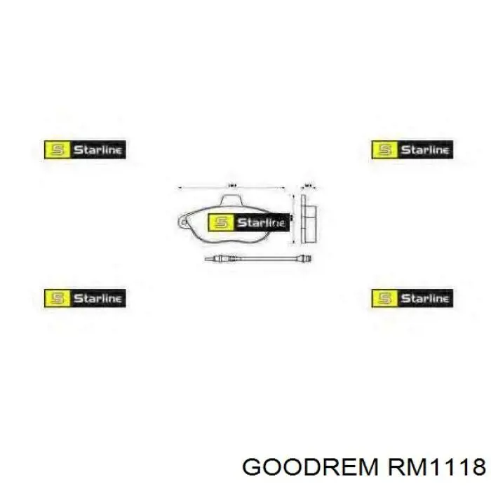 Pastillas freno delanteras Goodrem RM1118 precio, desde 26,03 EUR