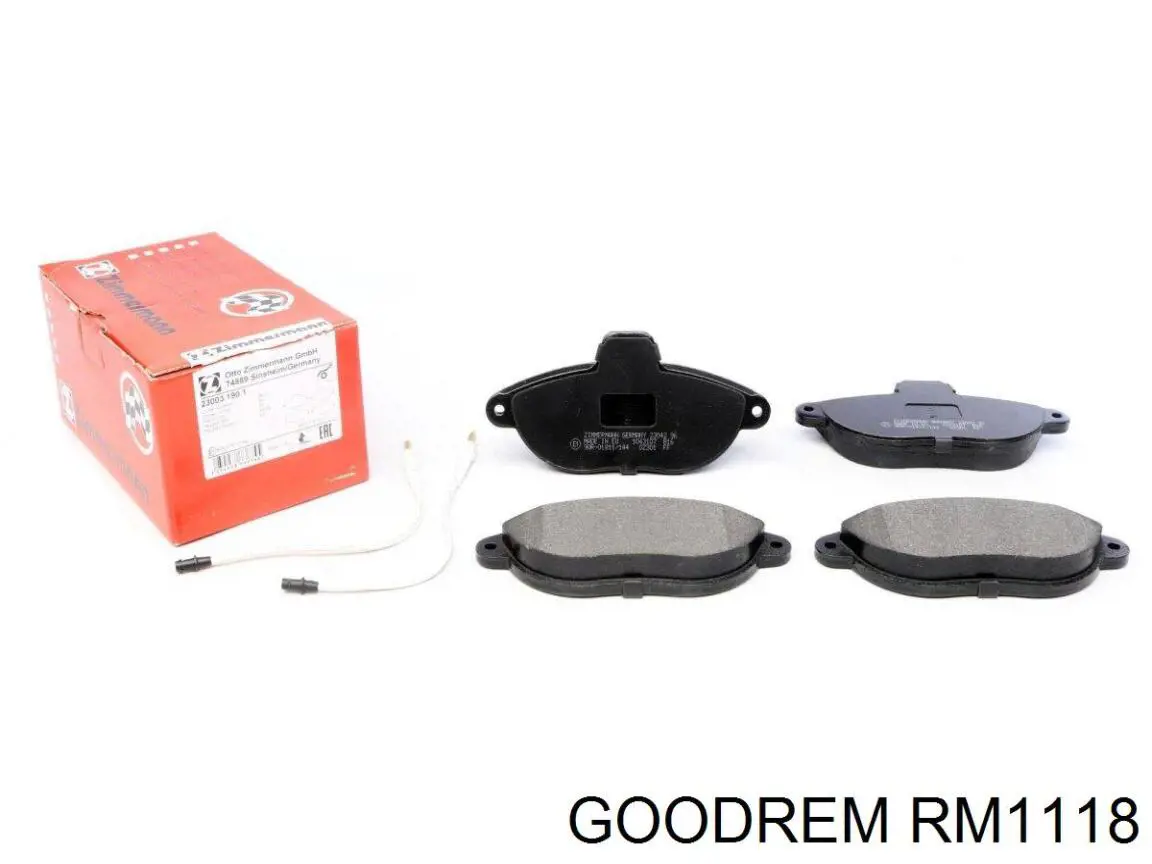 RM1118 Goodrem pastillas de freno delanteras