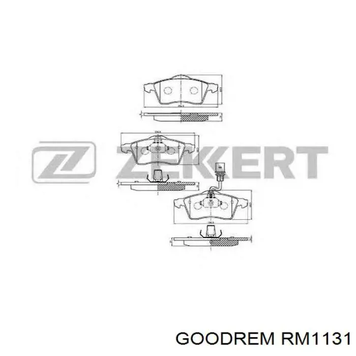 RM1131 Goodrem pastillas de freno delanteras
