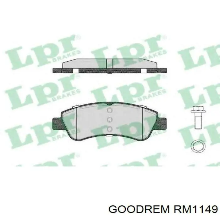 RM1149 Goodrem pastillas de freno delanteras
