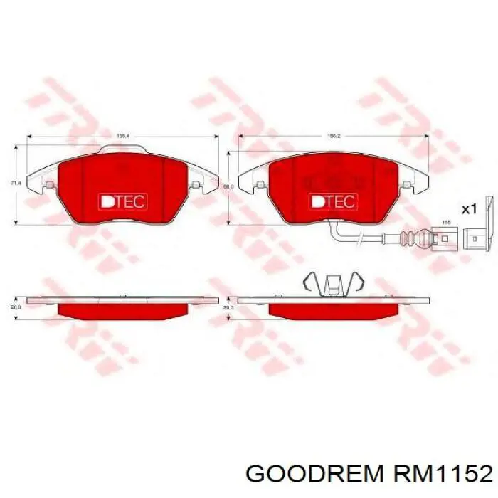 Pastillas de freno delanteras Seat Leon 2 1P1