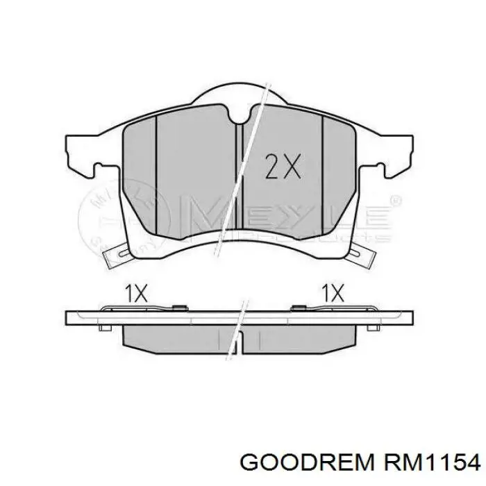 RM1154 Goodrem Pastillas delanteras
