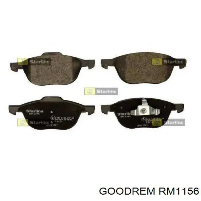 Comprar RM1156 Goodrem Pastillas delanteras de freno