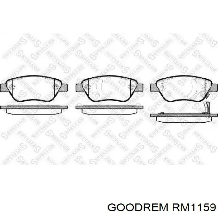 RM1159 Goodrem pastillas de freno delanteras