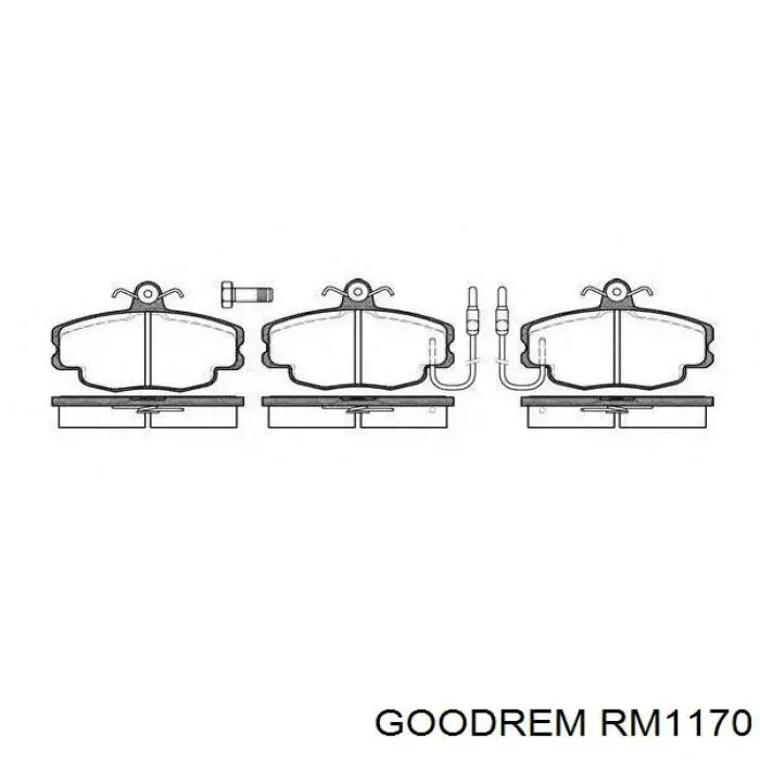 RM1170 Goodrem Pastillas delanteras