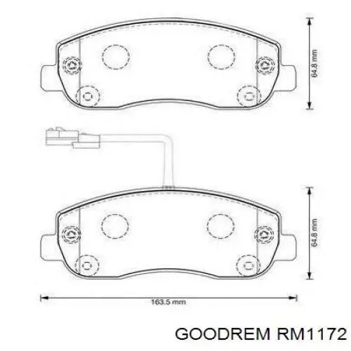 RM1172 Goodrem Pastillas delanteras