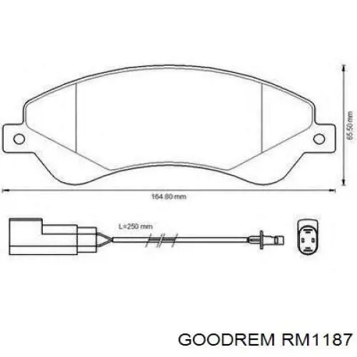 Pastillas freno delanteras Goodrem RM1187 precio, desde 33,83 EUR