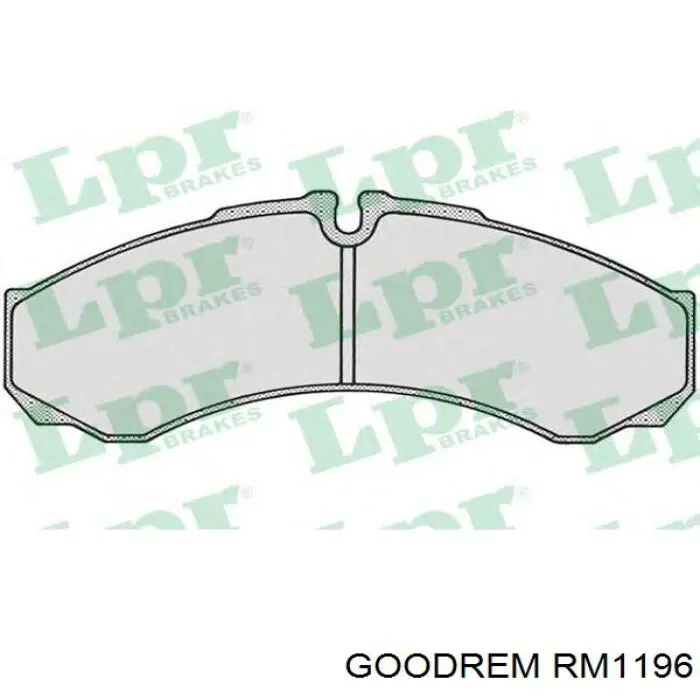 RM1196 Goodrem pastillas de freno traseras