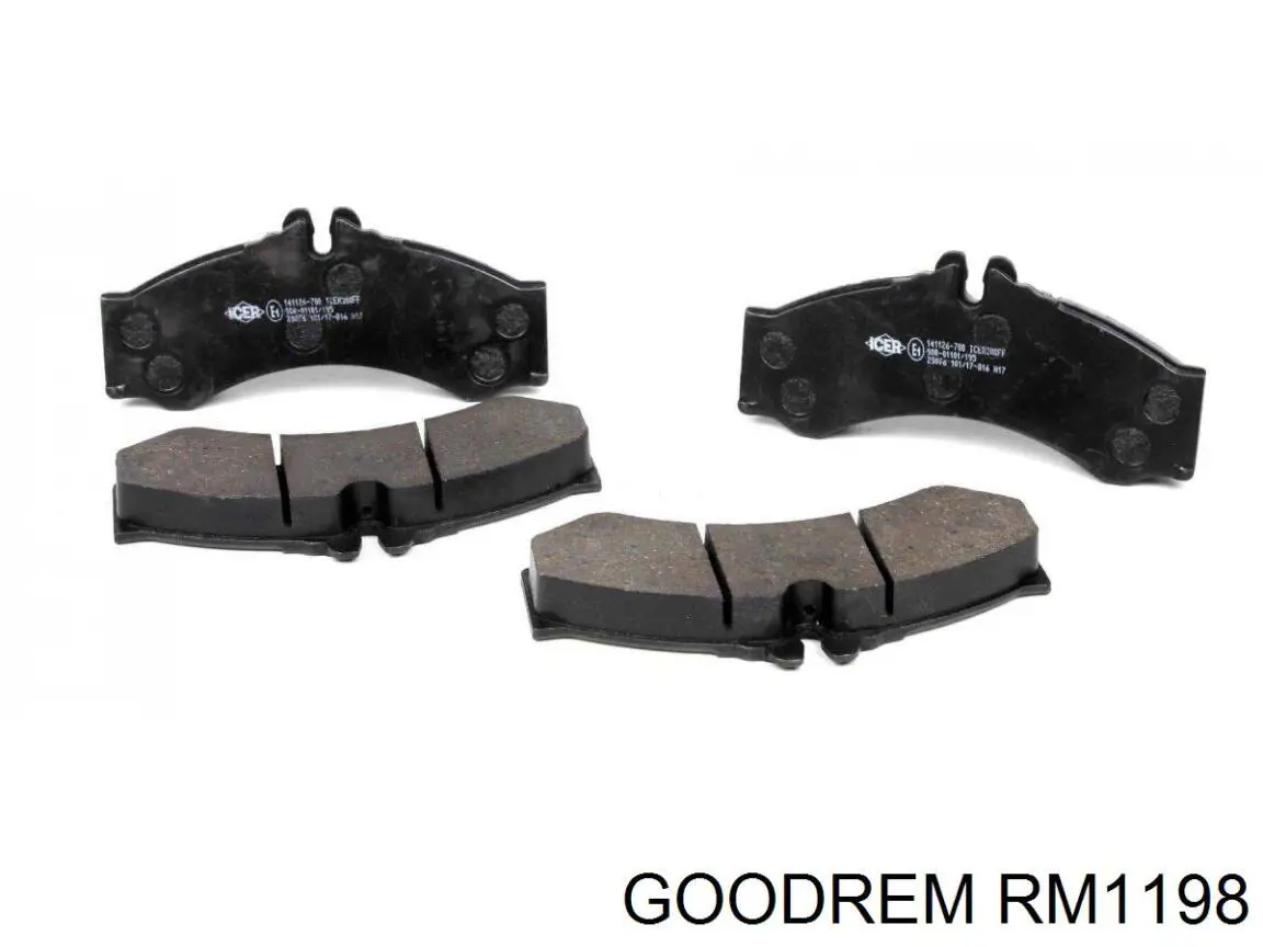 Comprar RM1198 Goodrem Pastillas delanteras de freno