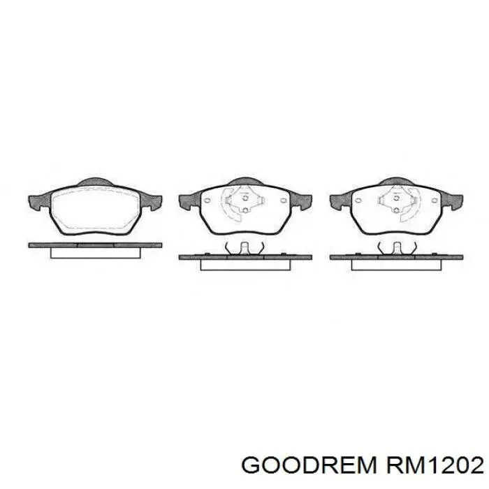 Pastillas de freno RM1202 Goodrem