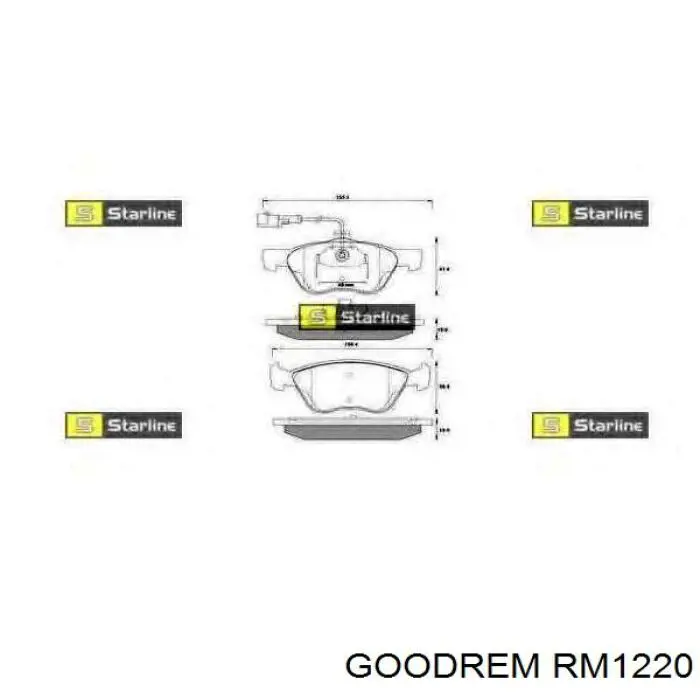 Pastillas freno delanteras Goodrem RM1220 precio, desde 29,23 EUR