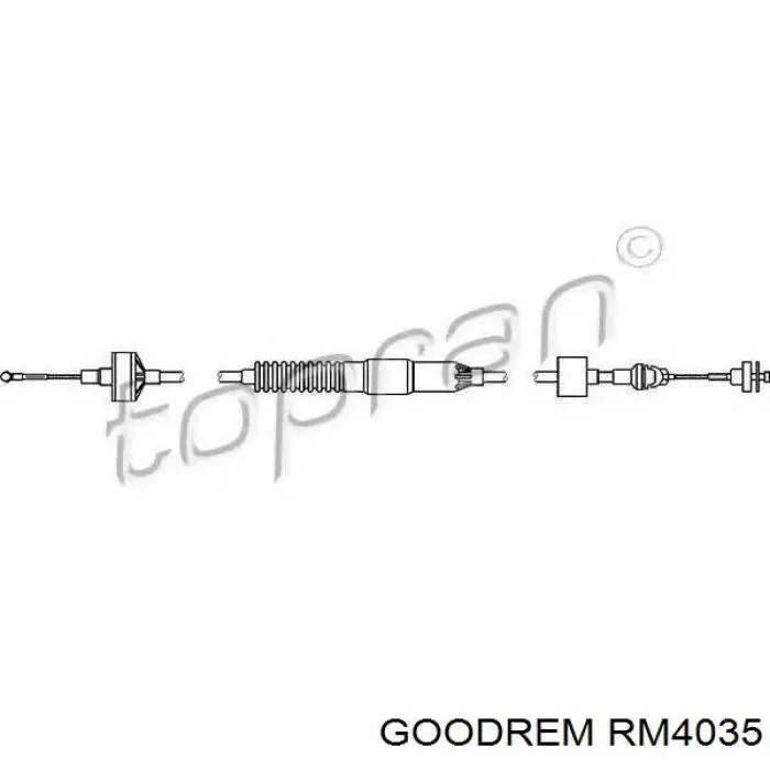RM4035 Goodrem cable de embrague