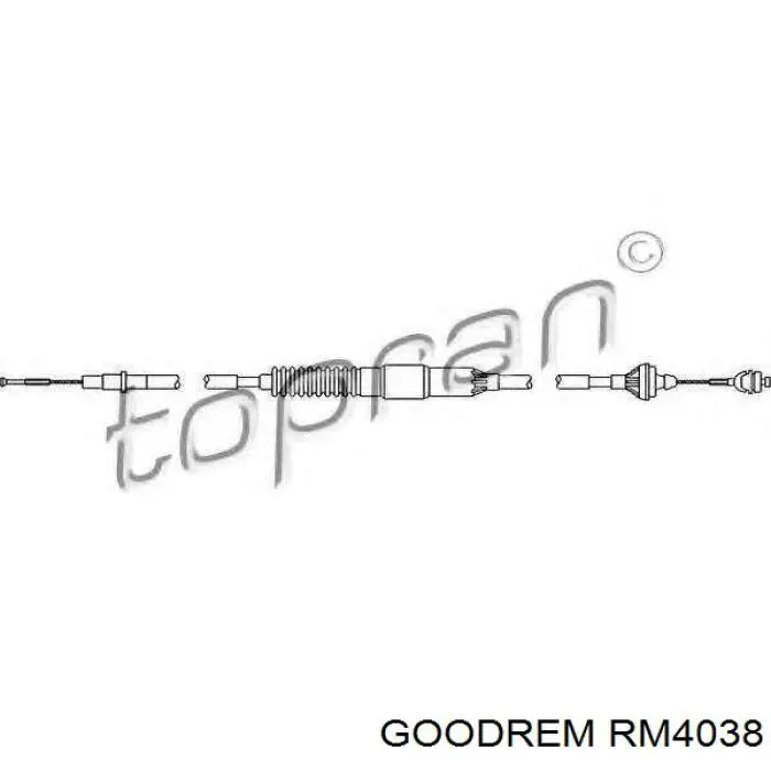 RM4038 Goodrem Cable de accionamiento del embrague