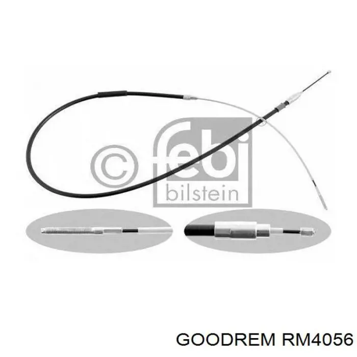 RM4056 Goodrem cable de freno de mano trasero izquierdo