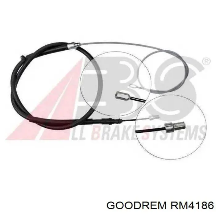 RM4186 Goodrem cable de freno de mano trasero derecho/izquierdo