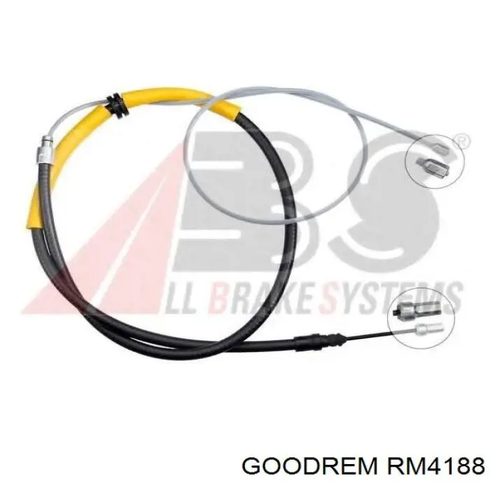 RM4188 Goodrem cable de freno de mano trasero derecho/izquierdo