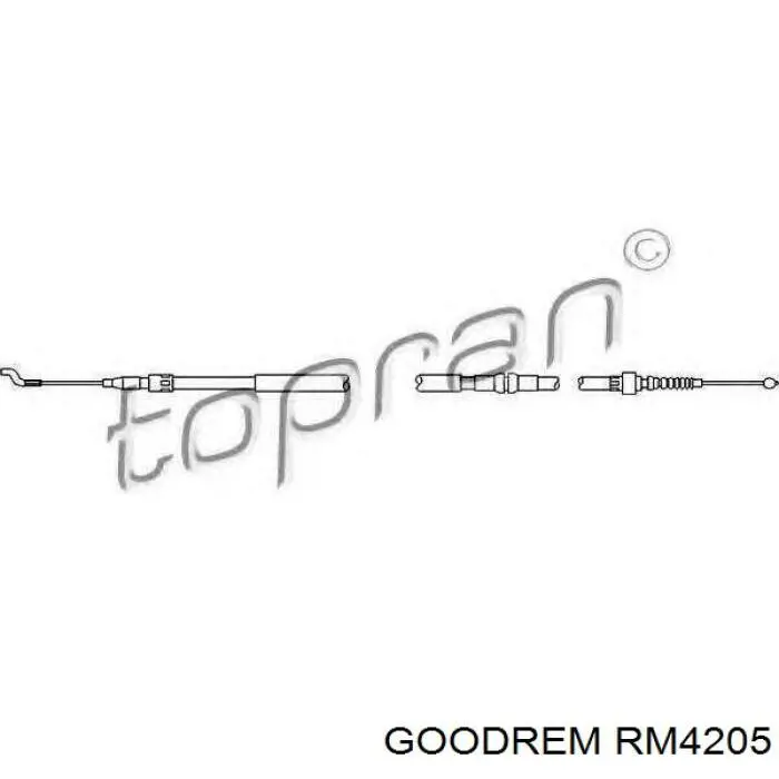 RM4205 Goodrem cable de freno de mano trasero derecho/izquierdo