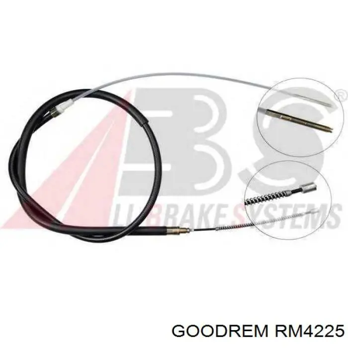 RM4225 Goodrem cable de freno de mano trasero derecho/izquierdo