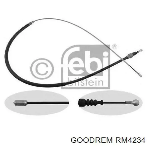 RM4234 Goodrem cable de freno de mano trasero derecho/izquierdo