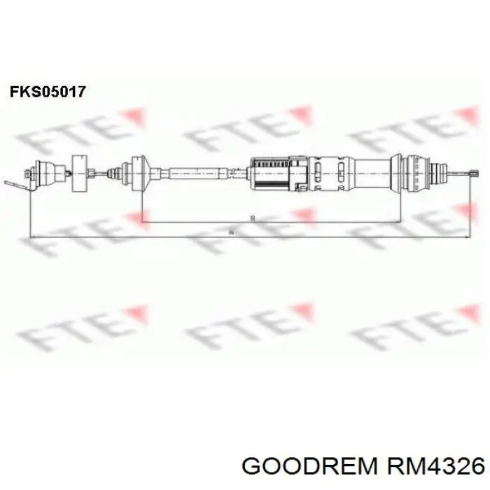 Cable de embrague RM4326 Goodrem