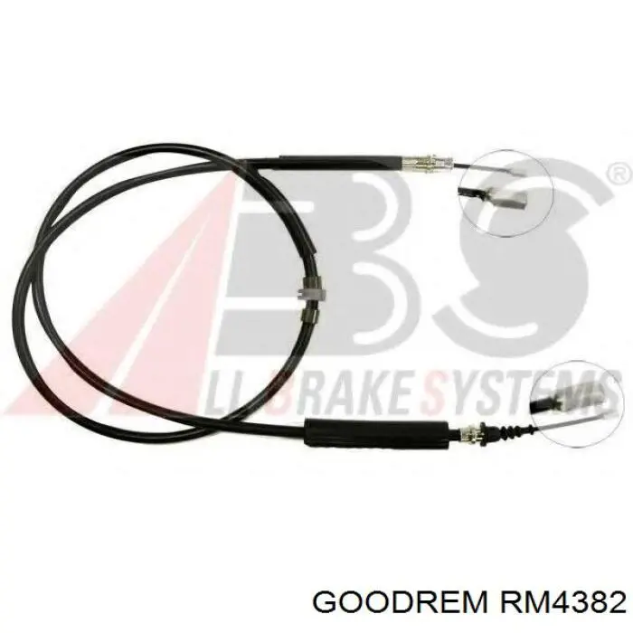 RM4382 Goodrem cable de freno de mano trasero derecho/izquierdo