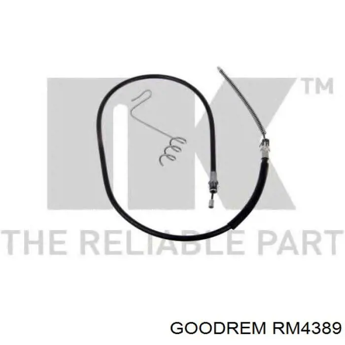 RM4389 Goodrem cable de freno de mano trasero derecho