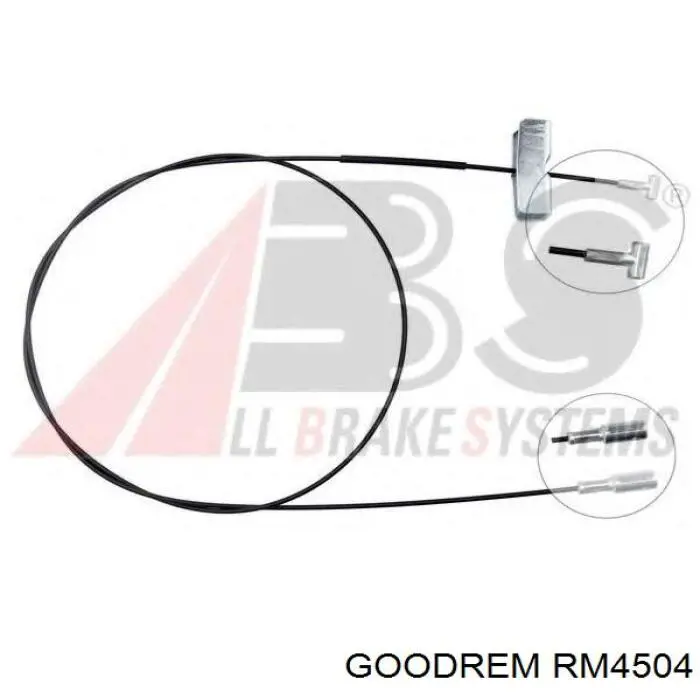 RM4504 Goodrem cable de freno de mano intermedio